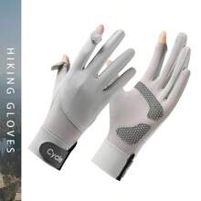 Luvas Esportivas para Uso ao Ar Livre no Verão, Luvas de Proteção Solar, Anti-Deslizante com Tela Sensível ao Toque para Homens, Ciclismo, Direção, Caminhada, Pesca