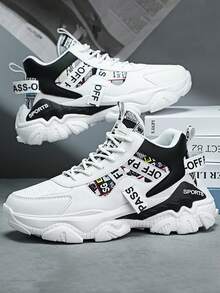 Men Sneakers - Black and White - View 1