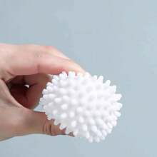 2pcs Anti- Laundry Balls, Pure White Magic Cleaning Balls For Top Load & Front Load Washing Machines, Stain Removal & Prevention
