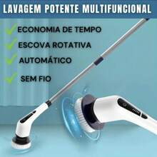 Esfregão Elétrico 9 EM 1 Mop Sem fio Escova De Limpeza Pesada Janela Banheiro e Cozinha Rapida Multiuso 360 Recarregavel Giratoria Rotativo Retratil