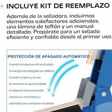 Maquina Selladora Impulso Bolsas Plastico 30 Cm Termica A Presion Herramienta De Envasado Termosellado Bolis Multilinea Globos Celofan Almacenamiento De Alimentos Casa Negocio Trabajo Escuela - Tipo de Enchufe A USA (110-127V) - Ver 10