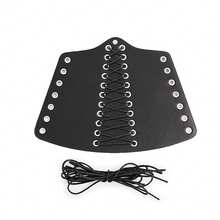 1件装真皮腕套，男女通用装饰腕带，铆钉装饰复古朋克骑士腕饰，舞台服装，节日装扮，角色扮演臂套，秋季服装，万圣节服装，黑色臂套，男士礼物 - 彩色 - 查看 12