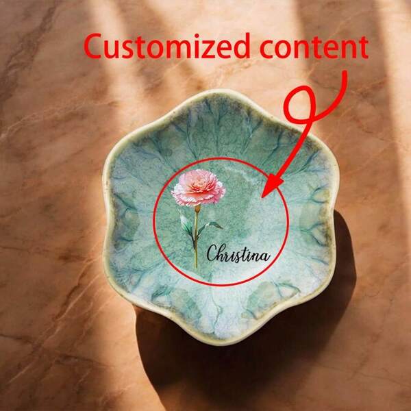 [Personalizzato] Vassoio decorativo personalizzato per anelli, piccola scodella per chiavi, vassoio portabigiotteria, vassoio portabigiotteria per collane e orecchini, ciotola per anelli da matrimonio, vassoio per anelli di fidanzamento, regalo di San Valentino, regalo per lei, regalo di compleanno, regalo per mamma, adatto per tutte le stagioni