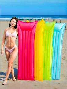1PC Adult Inflatable Bed, Float, With Dual Airbags, Thickened PVC For Pool Parties, Beach