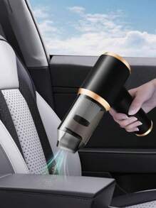 Aspirateur de voiture portable 3 en 1 avec design sans fil, batterie lithium-ion rechargeable par USB, pompe à main et souffleur d'air pour usage domestique et automobile. Aspirateur sans fil, soufflable, indispensable pour les voitures d'été, accessoires de voiture