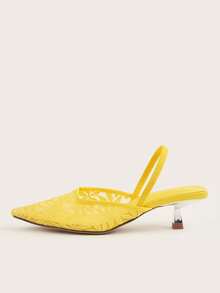 2025 New Design Women High Heel Shoes, Unique Pattern Embroidery Comfortable Fashion