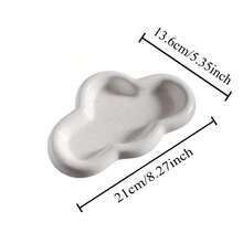 1PC Asymmetrical Cloud-Shaped Ceramic Tray, Nordic Style Jewelry Storage Tray, Decorative Plate For Jewelry Collection, Jewelry Display Tray, Gift For Woman, Home Decor - Multicolor - View 11