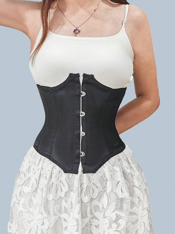 Corset de taille ajustable avec laçage, mini ceinture de taille de style rétro, ceinture de taille sculptante, accessoire polyvalent pour robes et hauts