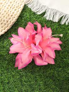 1pc Bohemian Style Artificial Flower Hair Clip Valentine's Day Valentines Claw Clips Hair Claws Hair Barrettes, Vacation Outfits Woman, Hair Accessories - Multicolor - View 20