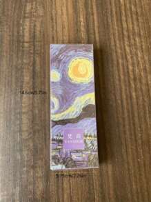 1pc 30 Creative Boxed Landscape Oil Painting Series Paper Bookmarks, Unique Box Design, Ins Style And Artistic Style Small Items, Portable And Compact, Suitable For Birthday Gifts, School And Office Supplies, Travel Souvenir Gifts, Hand Account Collage Embellishments, Drama Reading Marks