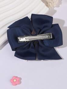 2pcs Girls Floral & Candy Print Fashion Spring/Summer Handmade Woven Butterfly Clips, Suitable For Everyday Use - Multicolor - View 9