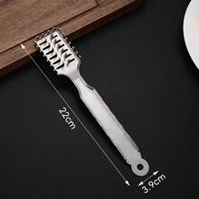 Multifunctional Fish Descaler, Thick Stainless Steel Fish Scaler Cleaner For Home Kitchen Seafood Tools - Silver - View 5