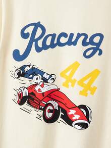 4pcs Set Boys Thin Sleepwear, Printed Cotton Short Sleeve Shorts, Summer Thin Pajama Set - Multicolor - View 5