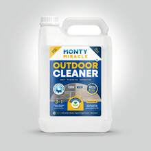 Monty Miracle Patio And Outdoor Cleaner - 5 Litre Bottle Outdoor Organic Growth Remover. Eliminate Algae And Black Spot On Your Driveway, Patio, Roof, Garden Shed, Fences, Decking With Our Fastest Cleaner On The Market. Patented Formula. - 1 - View 1