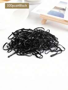 1000pcs Multicolor Hair Ties For Women,Transparent/Black Mini Elastic Hair Ties,Small Disposable Rubber Rings , Simple Solid Color Hair Accessories For Women, Daily Use, Ponytail, Wedding Hairstyles Ponytail Holders, Hair Bobbles ,Hair Rope Hairbands Head Accessories - Multicolor - View 21