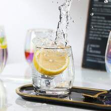 3 Pieces - Large Capacity Household And Commercial Creative Transparent Egg-Shaped Cup Glass Water Cup Breakfast Cup Milk Cup Egg Cup Set Drinking Glass Transparent Glass Water Cup Ice Coffee Cup Cute Drinking Cup Summer And Winter Drinkware Home Kitchen Supplies - Multicolor - View 7