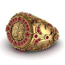 1pc Men's Fashion Ring, Punk Style Lion Decor Ring, Suitable For Valentine's Day, Vacation, Commute, Date, Party, Wedding, Engagement, Proposal, Husband, Boyfriend, Father Birthday Gift, Anniversary, New Year Gift, All Seasons