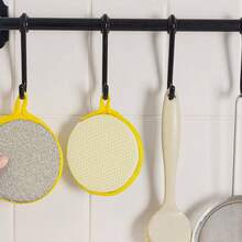 5/10 件装洗碗海绵黑白双面加厚海绵厨房清洁洗碗布锅擦魔术湿巾厨房浴室家居家居用品