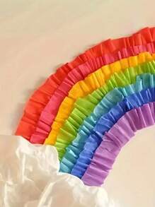 6pcs Colorful Crepe Streamers, Full Of Life, For Rainbow Party, Holiday Decorations, Birthday, Wedding, Christmas, Halloween, Thanksgiving, Easter And New Year