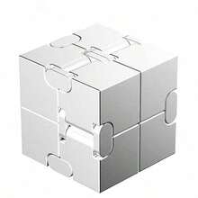 便携式迷你指尖魔方新版指尖玩具 - 金属无限魔方 Prime 用于缓解压力和焦虑/注意力缺陷多动症 超耐用感官礼物 适合成人和青少年的圣诞节和生日礼物 - 彩色 - 查看 9