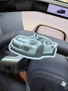 Racing Rearview Mirror Decor - Car Air Freshener - Long-Lasting Fragrance, Keeps Car Interior Fresh And Pleasant, Ideal Gift, Car Vent, Ocean Scent Air Freshener, Car Diffuser, Natural Essential Oils, Cartoon Design, Suitable For Rearview Mirror, Car Hanging Ornament - Cartoon Style Air Freshener Bottle, Long-Lasting Fragrance, Car Deodorizer