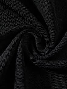 Astony奢华优雅性感透视无肩带深V领黑色晚礼服，饰有闪亮水晶流苏链，修身长裙，适合狂欢节、音乐节、订婚、婚礼、红毯活动、生日派对和其他特殊场合。 - 黑色 - 查看 11