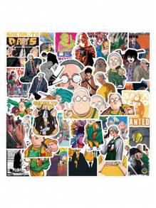 110pcs Sakamoto Days Manga Daily Life Cartoon Sticker Set, DIY Scrapbooking/Luggage/Phone Case Creative Decor, Cute Student Gift, Sticker Supplies