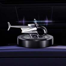 Car Accessories,Car Air Freshener Helicopter Solar Energy Rotating Fragrance Alloy Diffuser, Helicopter Car Fragrance Diffuser, For Car, Office