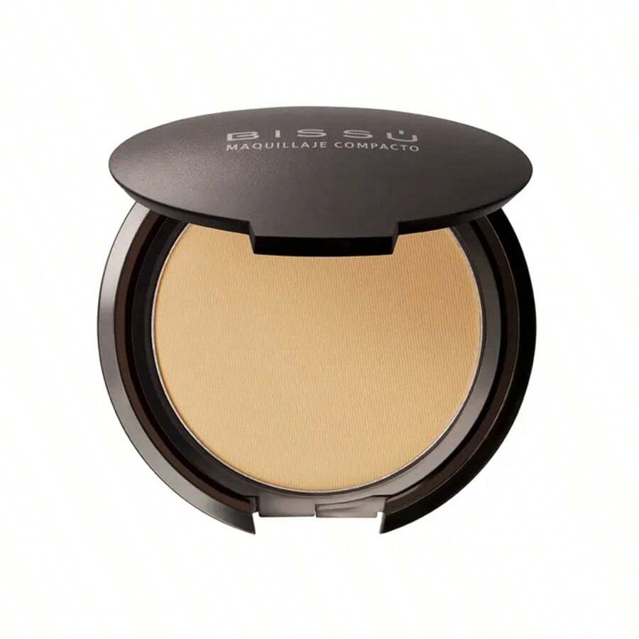 Base de maquillaje en polvo Bissú tono 11 almond maquillaje compacto cobertura uniforme maquillaje facial para todo tipo de piel portabilidad formato compacto acabado natural control brillo larga duración retoque rápido belleza profesional producto dermatológicamente probado piel saludable - Almond - Ver 1