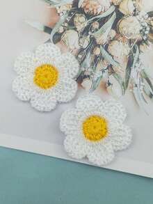 30 piezas/set Decoración de costura de bricolaje poliéster moderno de color mixto con diseño floral