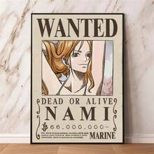 1 件日本经典动漫海报，海贼王赏金通缉令经典卡通人物照片模块化打印现代家居装饰，无框 - 彩色 - 查看 21