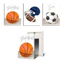 1pc Wall Arts Posters Optional Frame Modern Frameless Football Basketball Baseball Golf Sport Wall Art Canvas Painting Poster Pictures Room Decor Teen Room Decoration - Multicolor - View 57