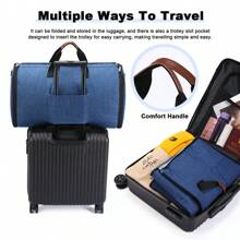 1pc New Simple Style Solid Colour Folding Extra Large Capacity Portable Handbag, Multi-Functional Duffel Bag, Clothes Storage Bag, Suitable For Travelling, Can Also Be Used As Holiday Gifts