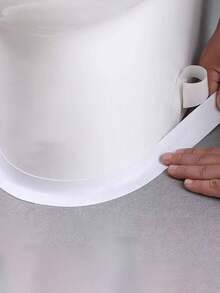 1pc Toilet Sticker, Waterproof Sealing Strip, Kitchen Stove Countertop Anti-Oil Sticker, Mold-Proof Wall Corner Bathroom Water Resistant Sealing Strip - White - View 4