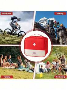 Kit de premiers soins médical portable pour la maison, les voyages et le camping. Sac de transport essentiel pour les premiers soins ! (sans médicaments inclus, seulement le sac !) Sac médical portable, trousse de premiers soins, organisateur de kits médicaux d'urgence pour l'extérieur et la maison, sac de stockage médical vide, sac de traumatisme de réponse pour les voyages, la maison, les fournitures de survie. Kit d'urgence, organisateur de stockage léger.