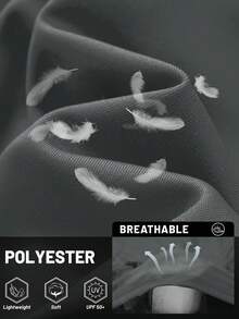 Cavva 男士夏季UPF 50+防晒长袖衬衫速干轻便透气柔软户外徒步跑步 - 深灰色 - 查看 5