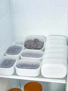 3 pièces de petits contenants de stockage de riz, boîtes à bento pour la préparation de repas de riz complet/riz brun, contenants de stockage alimentaire pour le réfrigérateur, sûrs pour le micro-ondes et le congélateur, taille compacte pratique, fournitures scolaires