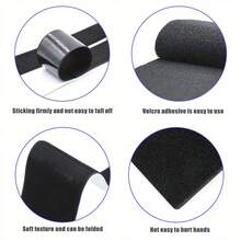 New Unique Frameless License Plate Holder Harmless Polyester Adhesive Number Plate Holder Number Car Accessories 2023 - Black - View 3