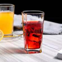 Set Of 6 Glass Cups For Juice, Water, Drinks, Beer, 315ml - Transparent - View 2