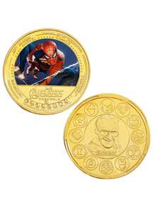 Marvel Marvel Spider Man Collector Coin,Avengers Commemorative Metal Coin With Case,Gift For Superhero Fans & Collectors,Suitable For Desk,Home Decor Display