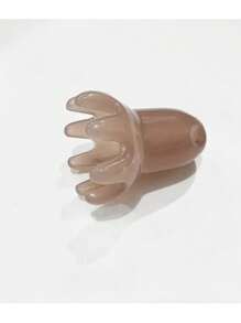 1pc,Octopus Manual Head Massager - Translucent Brown Resin Scalp Comb For Neck And Shoulders Relaxation And Blood Circulation Stimulation, Relaxation Device | Octopus Design | Resin Structure