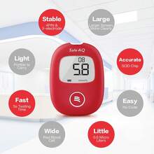 AQ Smart Blood Glucose Monitor Fullset In Mmol/L With 100 Test Strips - KIT With 100 Strips - View 4