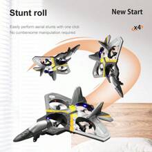 1pc Beginner Drone, Remote Control Drone And Beginner RC Airplane Light, Remote Control Quadcopter Helicopter With Auto Hover, Helicopter, Fighter Plane, 3D Flip, Foam Drone, Airplane Model, Fighter Jet Model, Suitable For Indoor Flying, Beginner Flight, Best Gift, Christmas, Christmas Gift, Birthday Gift, New Year Gift, Gift Box, Present