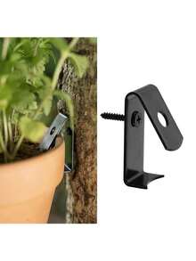 6pcs Metal Flower Pot Clips, 5-8 Inch Standard Terracotta Pot Holder - Durable Plant Pot Lock Hooks, Suitable For Indoor And Outdoor Use, Flower Pot Clips (Due To The Manufacturing Process Of The Product Itself, There Will Be Some Obvious Scratches On The Surface Of The Product.) - Multicolor - View 7