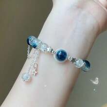 Fashionable Crescent Moon & Starry Galaxy Design Bracelet For Women, Dainty & Chic, Suitable For Party, Holiday, Travel Wear