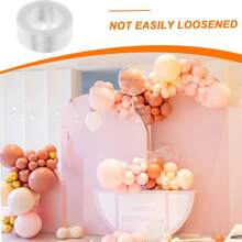 3pcs Balloon Strips Party Supplies, 16.4Ft White Balloon Arch Decoration For Wedding, Party, Birthday, Graduation