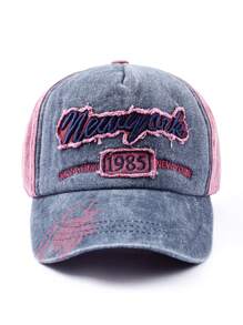 DareSee 1pc Letter Slogan Embroidery Print UV Protection Sports Baseball Cap, Casual Couple Hats, Fashionable For Everyday Commute, All Seasons Halloween Christmas Gifts