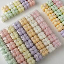 1 件迷你立方体香薰蜡烛，手工泡泡设计，可爱香薰蜡烛礼物 - 彩色 - 查看 1