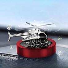 Car Accessories,Car Air Freshener Helicopter Solar Energy Rotating Fragrance Alloy Diffuser, Helicopter Car Fragrance Diffuser, For Car, Office