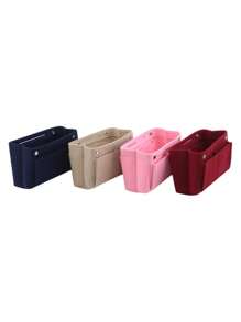 Multi-Compartment Organizer Bag With Multiple Pockets, Large Capacity Storage Pouch For Mobile Phone, Wallet, Keys, Etc. Suitable For Tote Bags, Desk Storage